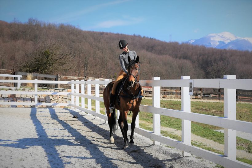 Dressage riding arena